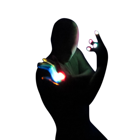 Flashing LED Gloves