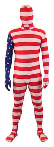 USA Flag Full Body Suit
